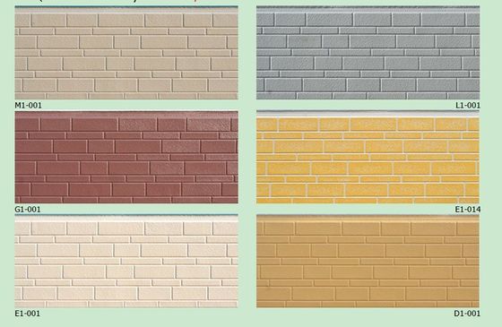 16mm PU Foam Polyurethane Decorative Sandwich Panel Aluminium For Exterior