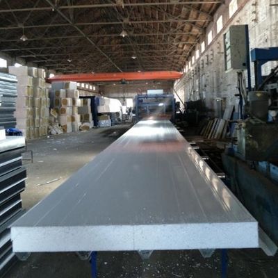 Insulated 75mm 50mm EPS Sandwich Panel White Metal Steel
