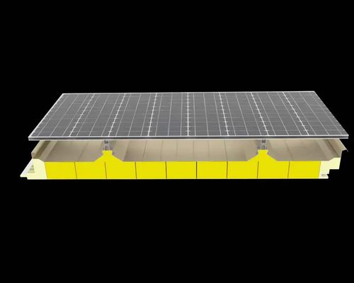 Enhanced Heat Insulation Density 90-150kg/m3 Rockwool Sandwich Panel Color Steel Surface