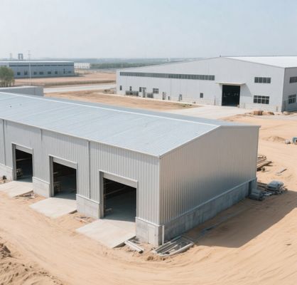 Kit di costruzione per capannoni prefabbricati su larga scala versatili